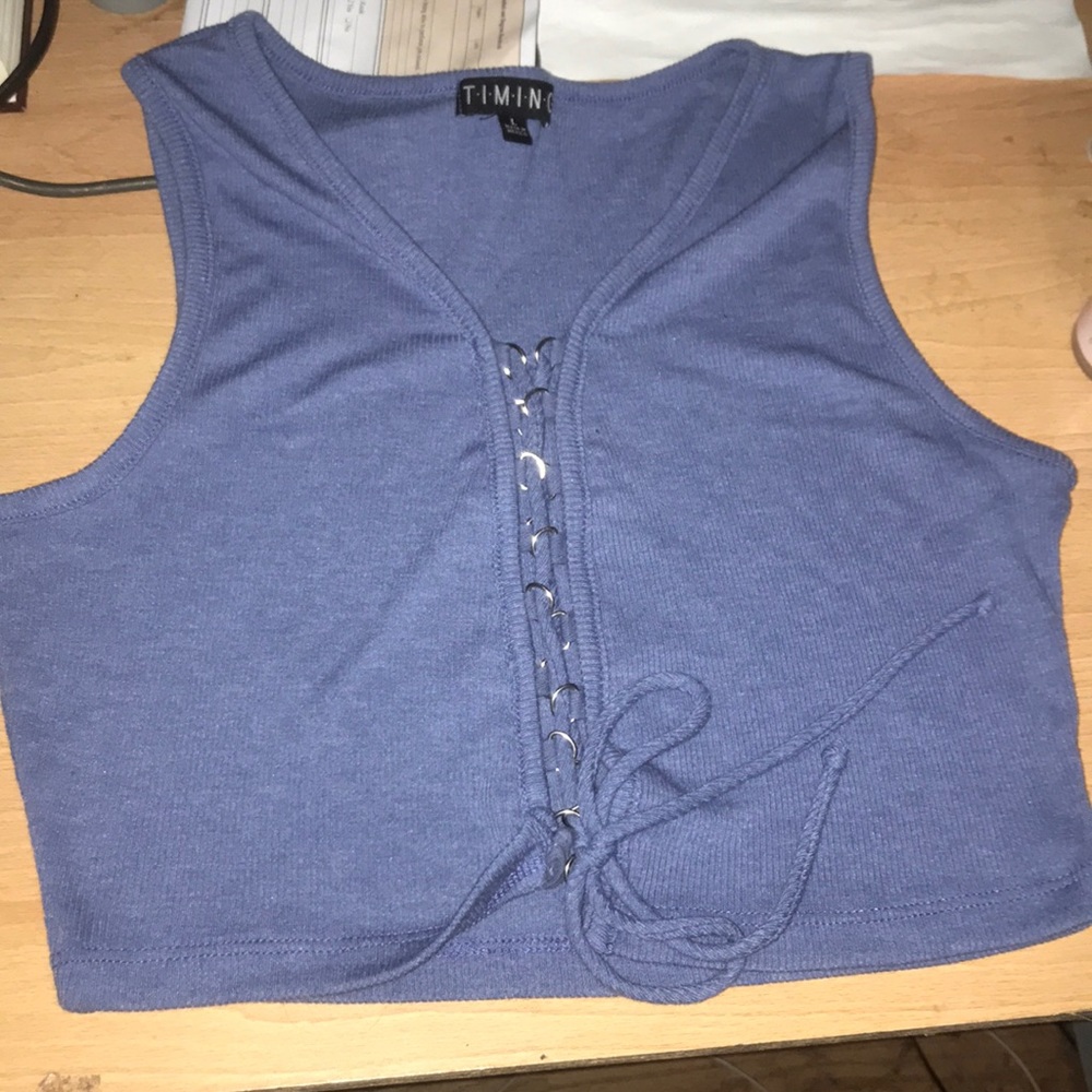 Forever 21 Blue Crop Top